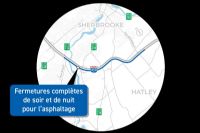 Entraves majeures sur l’autoroute 410 à Sherbrooke : des travaux de 9 semaines